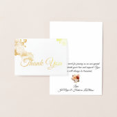 秋のフローラ結婚に感謝 箔カード (ディスプレー)