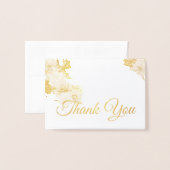 秋のフローラ結婚に感謝 箔カード (封筒付き正面)