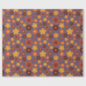 秋のフローラ結婚のお祝いギフトシームレス ラッピングペーパー (フラット)