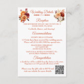 秋のフローラ結婚のエンクロージャカード エンクロージャーカード (正面)