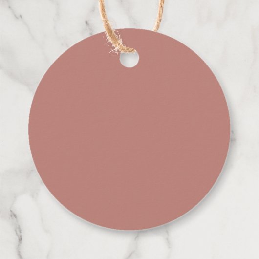 秋のフローラ結婚の感謝メッセージカード フェイバータグ (裏面)