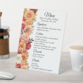 秋のフローラ結婚の表のトップサインメニュー 台座サイン (インサイチュ)