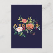 秋のフローラ結婚の願い事 エンクロージャーカード (裏面)