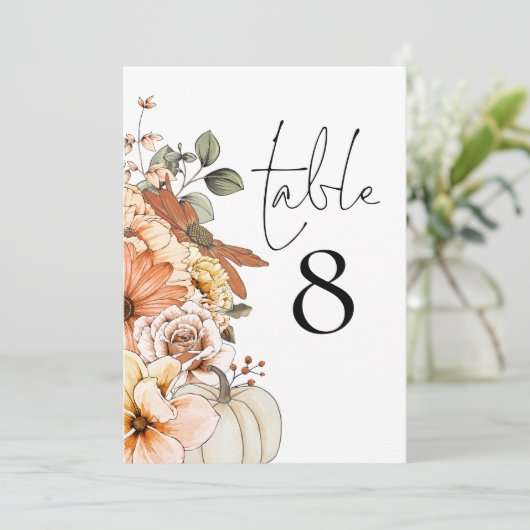 秋のフローラ結婚カボチャのテーブル番号 (スタンド正面)