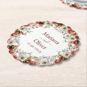 秋のフローラ結婚ズ ペーパーコースター (アングル)
