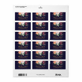 秋のフローラ結婚ズ ラベル (フルシート)