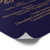 秋のフローラ結婚メニューの看板 ポスター (角)