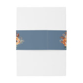 秋のフローラ結婚名と日エレガント付 招待状ベリーバンド (裏面例)