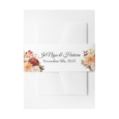 秋のフローラ結婚式招待状ベリーバンド 招待状ベリーバンド (正面例)