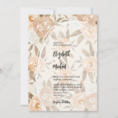 秋のフローラ結婚QRコードすべて 招待状 (正面)