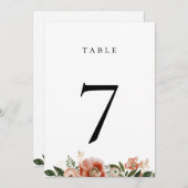 秋のフローラ緑化テーブルナンバーカード プログラム (正面/裏面)