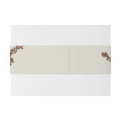 秋のフローラ自然トーンウォーターカラー秋の結婚式 招待状ベリーバンド (裏面例)