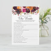 秋のフローラ花嫁の試合をどれほどよく知っているか 招待状 (スタンド正面)