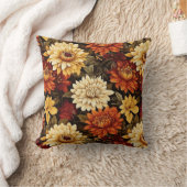秋のフローラ菊 クッション (ブランケット)
