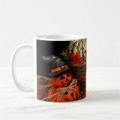 秋のフローラ装飾 コーヒーマグカップ (左)
