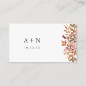 秋のフローラ詳細結婚ズ エンクロージャーカード (裏面)