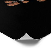 秋のフローラ黒水色表 ポスター (角)