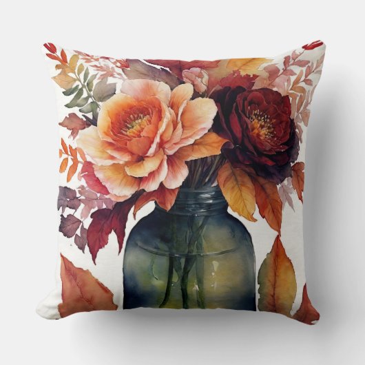 秋のフローラ クッション (正面)