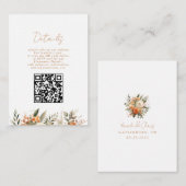 秋のフローラ&グリーンリーエロペメント披露宴 エンクロージャーカード (正面/裏面)