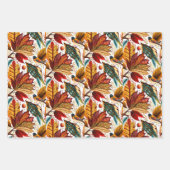 秋のフローラ ラッピングペーパーシート (正面2)