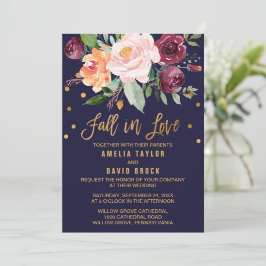 秋のフローラ |恋の秋結婚ズ 招待状 (スタンド正面)