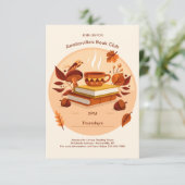 秋のブッククラブ招待状 招待状 (スタンド正面)