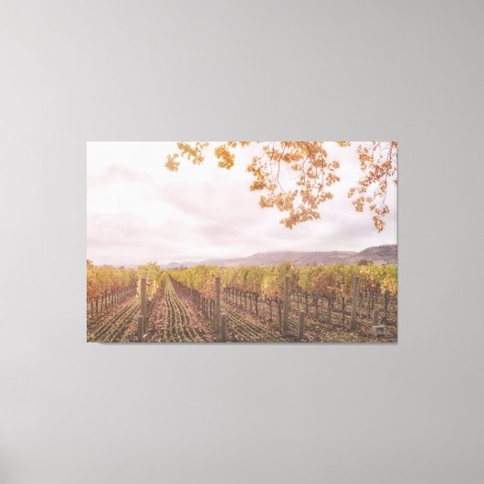 秋のブドウ キャンバスプリント (正面)