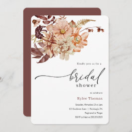 秋のブライダルシャワーの招待状 招待状