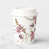 秋のブライダルシャワーテーマの紙コップ | ラスティックベリー 紙コップ (左)