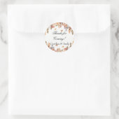 秋のブライダルシャワーフライトシール ラウンドシール (バッグ)