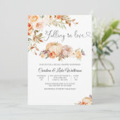 秋のブライダルシャワー招待状 招待状 (スタンド正面)