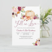 秋のブライダルシャワー招待状 招待状 (スタンド正面)
