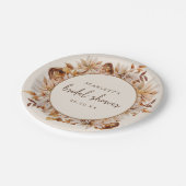 秋のブライダルシャワー紙皿 ペーパープレート (アングル)