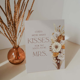 秋のブライダルシャワー　キスがいくつ？ 台座サイン