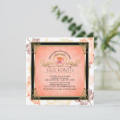 秋のブライダルシャワー・ティーパーティー　紅葉 招待状 (スタンド正面)