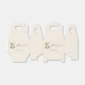 秋のブライダルシャワー パンプキン カリグラフィー 感謝 フェイバーボックス (折り畳みなし)