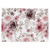 秋のブライダルシャワー ブライズメイド ミニマリスト ラージペーパーバッグ (裏面)