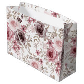 秋のブライダルシャワー ブライズメイド ミニマル ラージペーパーバッグ (裏面アングル)