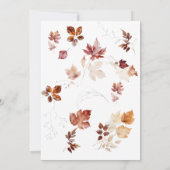 秋のブライダルシャワー 招待状 (裏面)