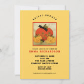 秋のブライダルシャワー 招待状 (正面)