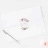 秋のブライダルシャワー 紅葉 かぼちゃ 感謝の気持ちを表すギフト ラウンドシール (封筒)