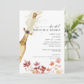 秋のブライダル ブランチ & バブルリー シャンパン シャワー 招待状 (スタンド正面)