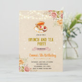 秋のブランチとお茶の招待 サンキューカード (スタンド正面)