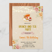 秋のブランチとお茶の招待 サンキューカード (正面/裏面)