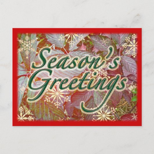 秋のブランブルズホリデーシーズンアイテム シーズンポストカード (正面)