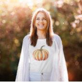 秋のブリスウォーターカラーパンプキン Tシャツ