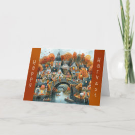秋のブリッジボーツハウスイズサンクスギビング カード