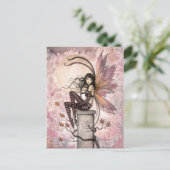 秋のブリーズフェアリーファンタジーアートバイモリーハリソン ポストカード (スタンド正面)