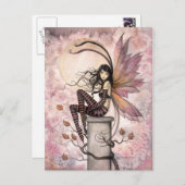 秋のブリーズフェアリーファンタジーアートバイモリーハリソン ポストカード (正面/裏面)