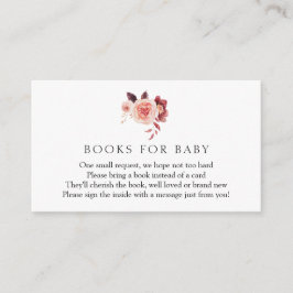 秋のブルゴーニュのベビー入りカード用ブック エンクロージャーカード